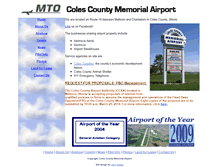 Tablet Screenshot of colescountyairport.com